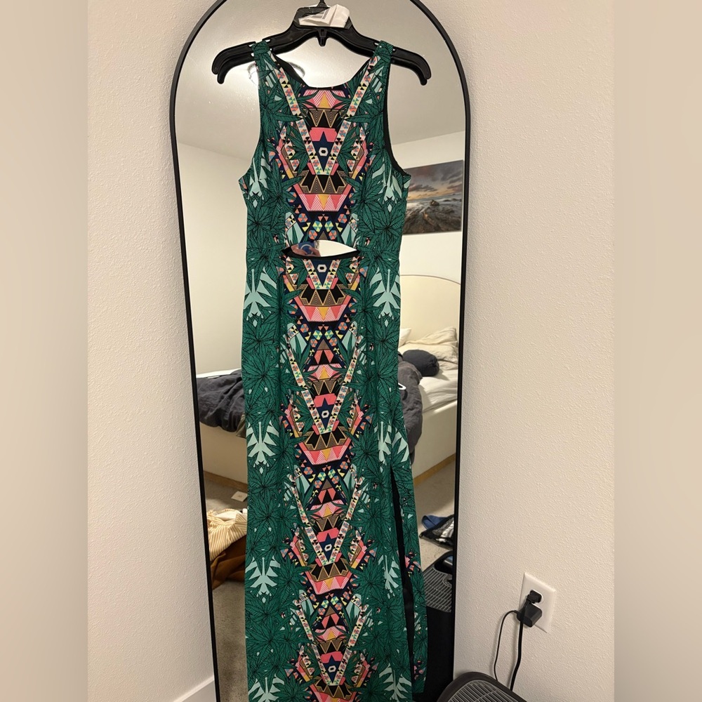 Mara Hoffman Tropical Pattern Formal Dress